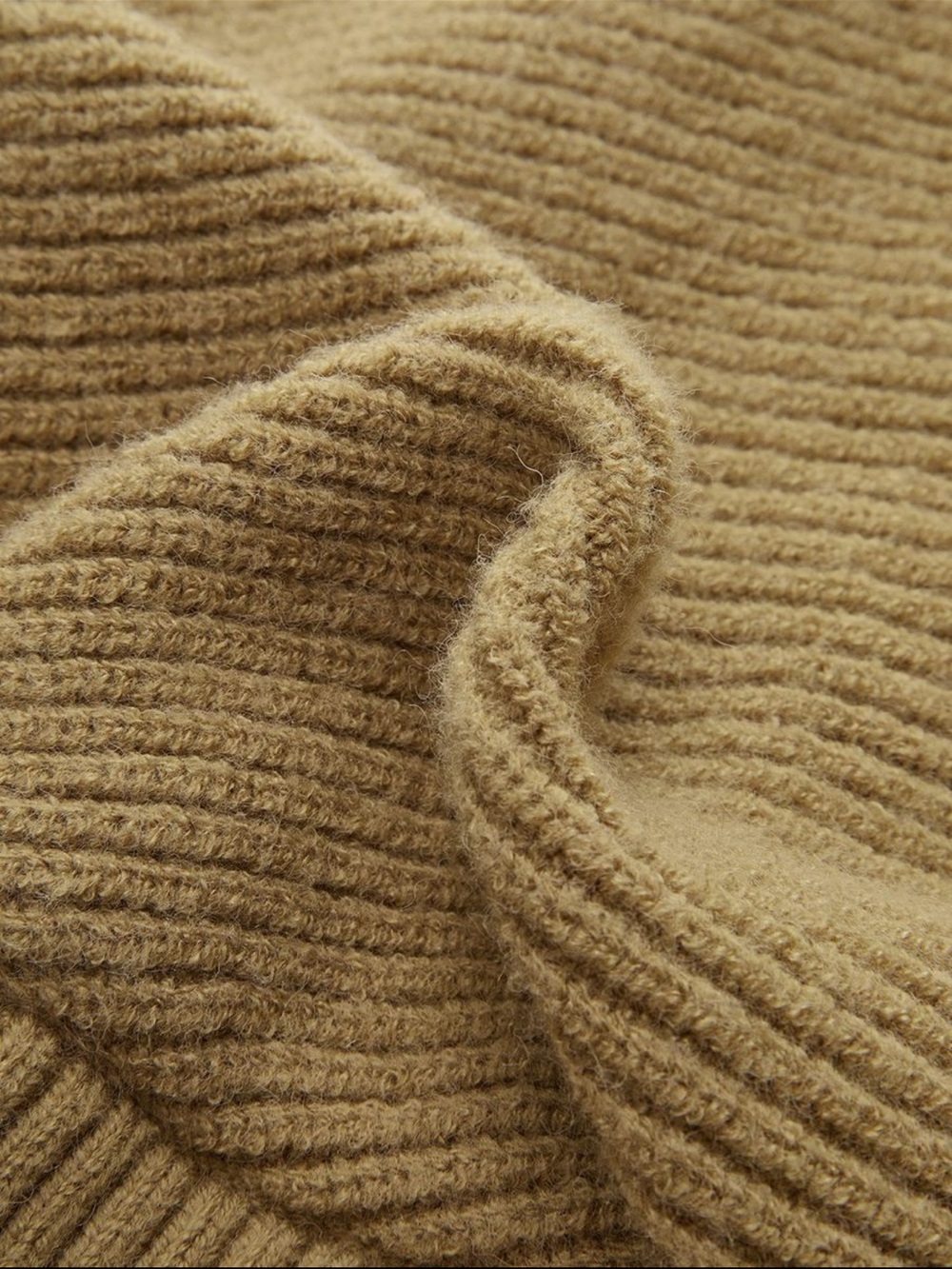 Cutout-Collar Ribbed Sweater - Picture 5 of 5